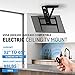 BAOSHISHAN Ceiling TV Mount for 32''-65'' Screens, Electric Ceiling Mount for TV, Flip Down Motorized Mount TV Hanging Bracket with Remote Control VESA 200x200/600x400mm Compatible