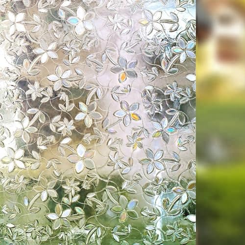 FACAIIO Film électrostatique transparent en PVC, 30 x 100 cm à 45 x 100 cm, sans colle