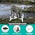 Hisencn Expandable 15-27" Fire Pit Rolling Stand – Heavy-Duty 360° Swivel & Locking Wheels, Universal Fit for Solo Stove & More Fire Pit, Rust-Proof Stainless Steel for Patio, Camping, Outdoor