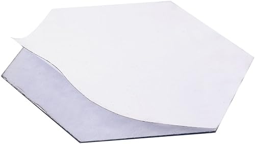 Miniatura 9 de Zerone 12 calcomanías de espejo hexagonal acrílico de 5.8 x 5.8 in, autoadhesivas, para espejo de pared, azulejos geométricos acrílicos para