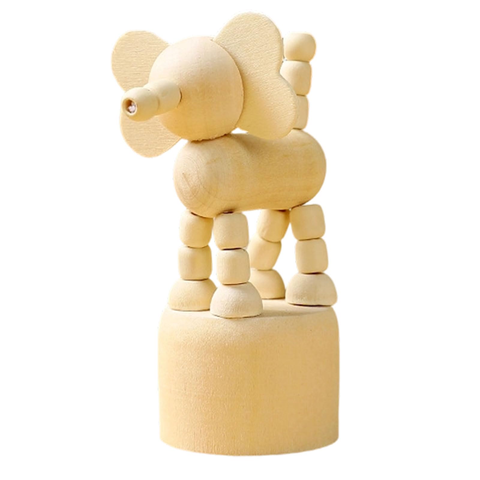 Rafgaldex D Cartoon Animal Statues Table Ornament For Home Ecors Wooden Movable Puppet Figurines Educational Toy Gift Clown Horse Giraffe Og Statue