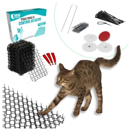 IVIO CONTROL Pinchos para Gatos - Ahuyentador de Gatos, Alfombrilla Pinchos para Gatos, Repelente Gatos