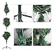 SALCAR Árbol de Navidad de 180 cm, Árbol Artificial con 580 Puntas,...