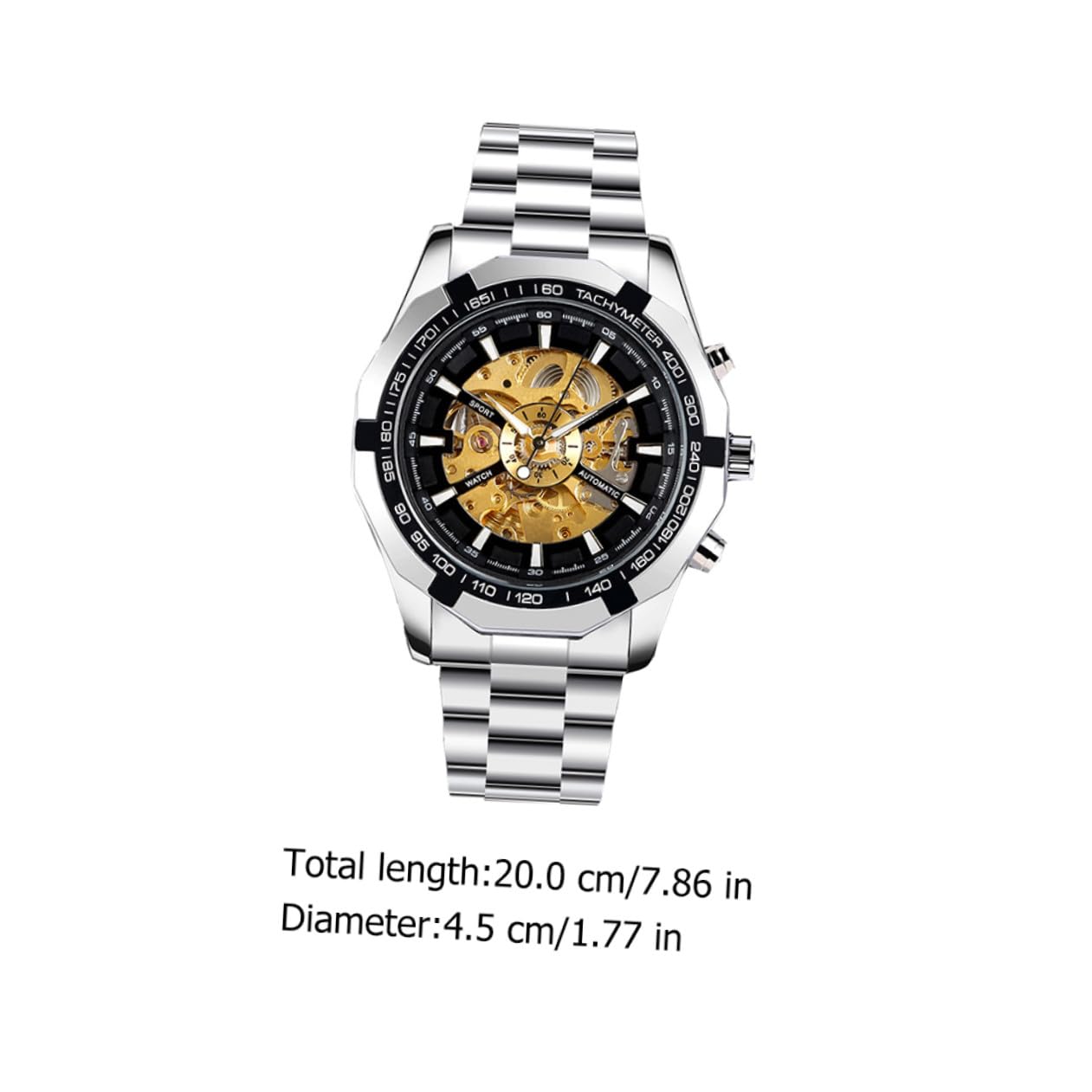 minkissy 1pezzi Orologio Meccanico Uomo Luminoso Elegante e Robusto per Lavoro e Uso Quotidiano Adatto Eventi e Feste