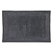 Produktbild Schöner Wohnen Kollektion Badematte 60 x 90 cm  beidseitig verwendbar  waschbarer Badvorleger anthrazit  Bordüre  100% Baumwolle