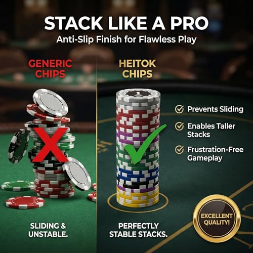 Image of 1000 Piece Numbered Poker Chip Set 11.5g Heavyweight Iron Core Chips with Aluminum Case Playing Cards Dealer Buttons for Texas Holdem Blackjack Casino Gaming | Iron core chips, 2 decks, 5 dice, dealer, small /big blind buttons. Blackjack, casino game nights, home parties, mancave.