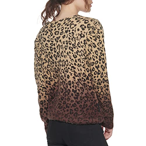 DKNY Women's Animal Print Soft Fashionable Jeans Sweater4