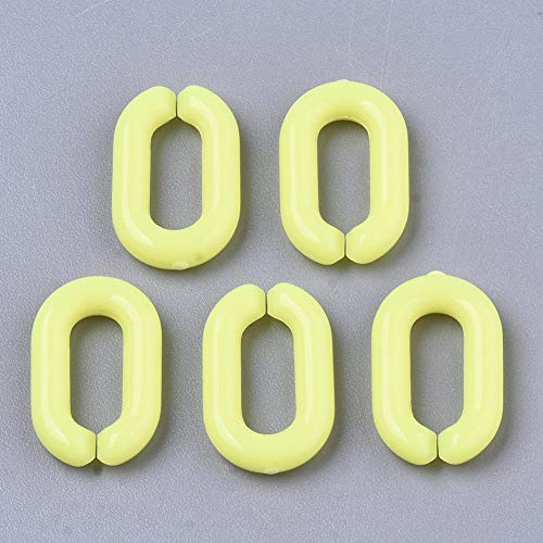 Perlin 3 Metres, Link Chain Link Chain, Plastic Chain, Oval, Curb Chain, 15 mm, Colourful, C Clips - Image 4