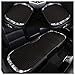 Produktbild Auto-Sitzbezug Kissen-Schutz-Breathable Kühlmatte Anti-Rutsch for Auto-Zubehör Bürostuhl, 2 StyleEasy zu installieren, Fit meisten Autos, LKW, Geländewagen, Van oder (Color : Black, Size : A)