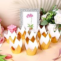 SynHHergyx 24 Pcs Mini Paper Crowns Gold Crown Hats with Elastic Strap Gold Party Hats Paper King Crown Hat for Party Supplies Birthday Photo Props