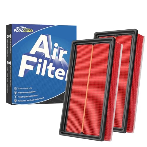 Image of 2-Pack Engine Air Filters for 2018-2025 Volkswagen Atlas 2.0L 3.6L | for 2020-2025 Atlas Cross Sport 2.0L 3.6L Replace#3QF129620, Engine Filter Replacement Car Accessories