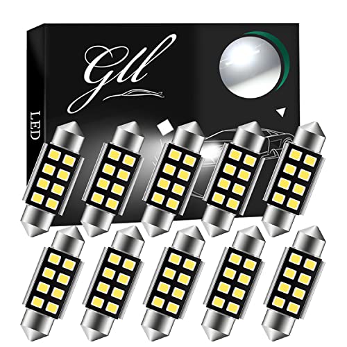 GLL 36MM C5W Bombillas LED 12V C5W Festoon Bombillas 2835 12 SMD 200 Lumens para Luces de Cúpula de Coche Luces Interiores Luces de Licencia Luces de Maletero