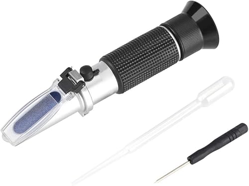 Refractómetro Brix, probador de lector Brix portátil, medidor Brix para fruta, profesional 0 32% precisión Brix refractómetro cerveza, jugo de