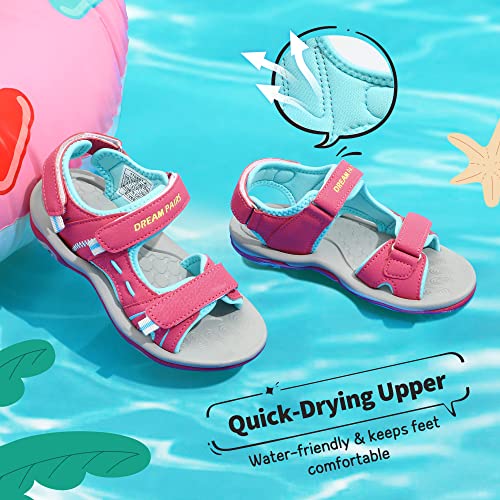 Image of DREAM PAIRS Boys Girls Sandals Kids Athletic Summer Sports Water Shoes for Toddler /Little Kid /Big Kid