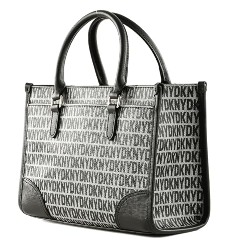 DKNY Perri Box Satchel elegante bolso estructurado negro 4