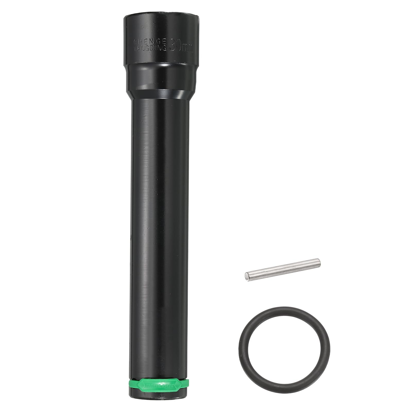 sourcing map 6 Point Deep Impact Socket 1/2" Drive 30mm Metric Standard Socket 8" Long Cr-Mo Steel Spindle Axle Hex Nut Bolt Sockets with Rubber Ring Locking Pin