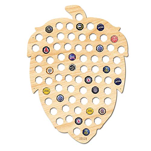 Tableau de bière en noyer pour capsules 50x40cm 3 couleurs M0076