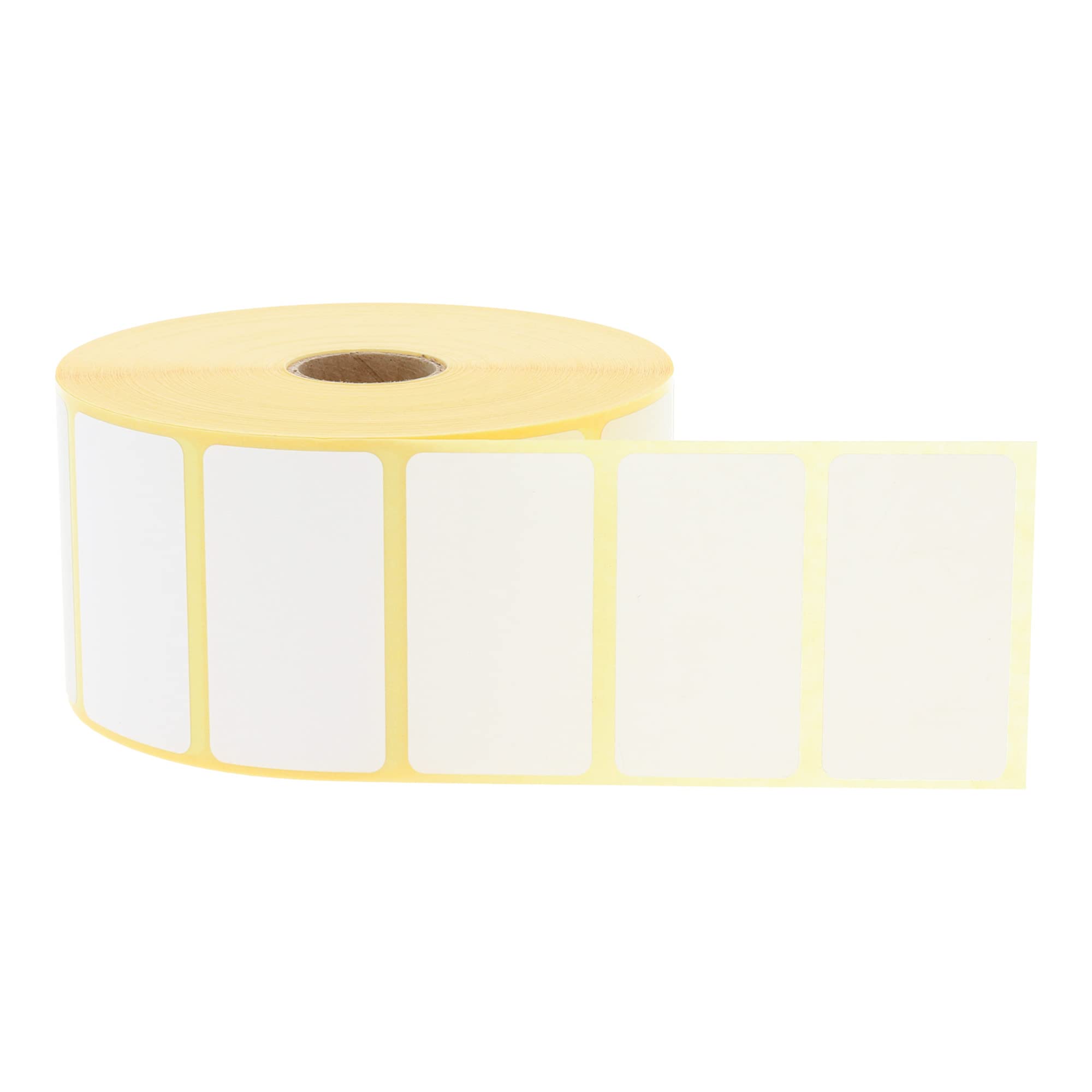 Labelident Thermoetiketten wieder ablösbar 70 x 32 mm - 12.600 Etiketten, 6 Rollen à 2.100 Etiketten, für Thermodrucker