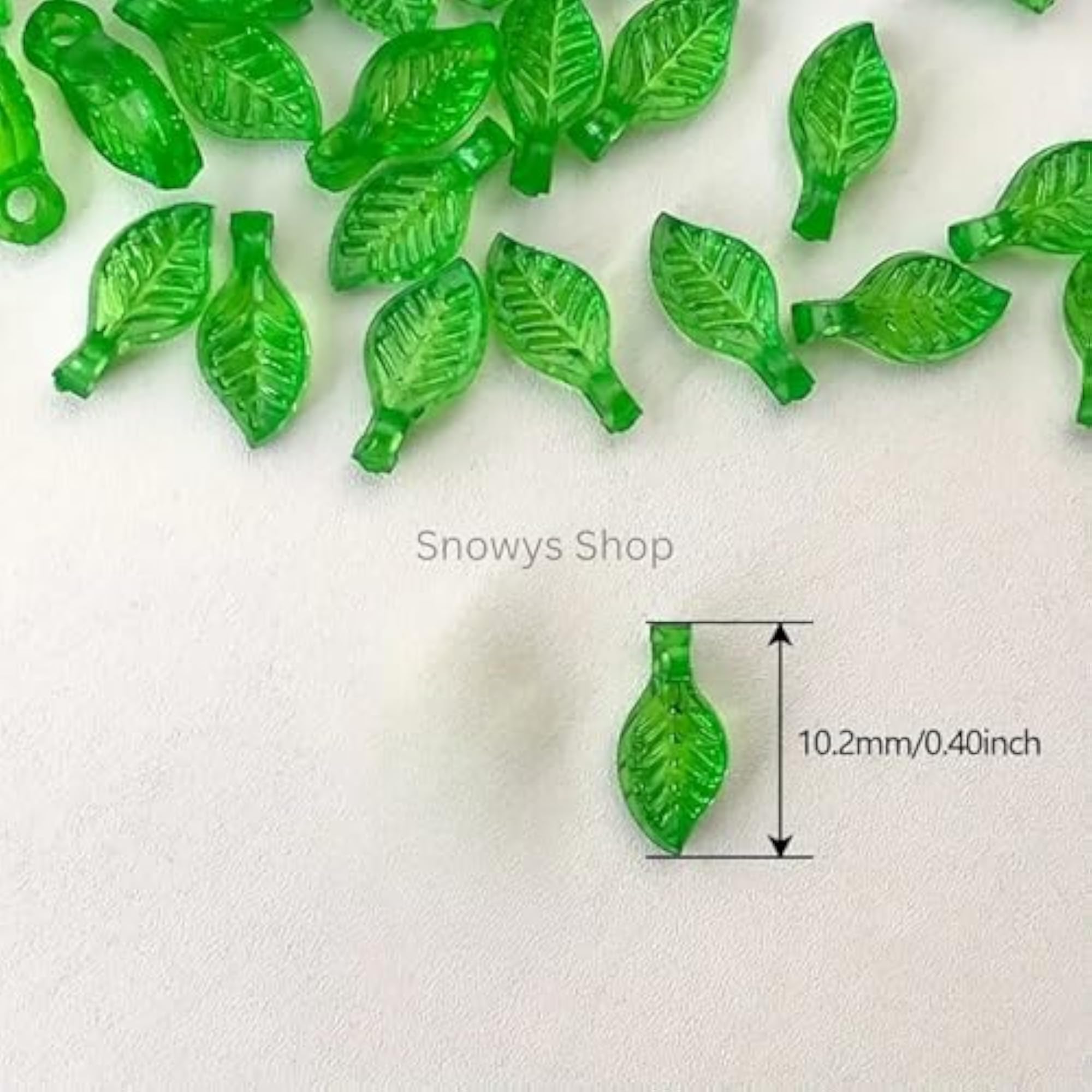 50 Pieces Frosted Leaf Pendant Charms, DIY Jewelry Making