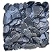 Sassi Ciottoli di Ardesia Nera Decorativa in Scaglie da 30-80mm per Giardino Vasi e Aiuole Confezione 25kg