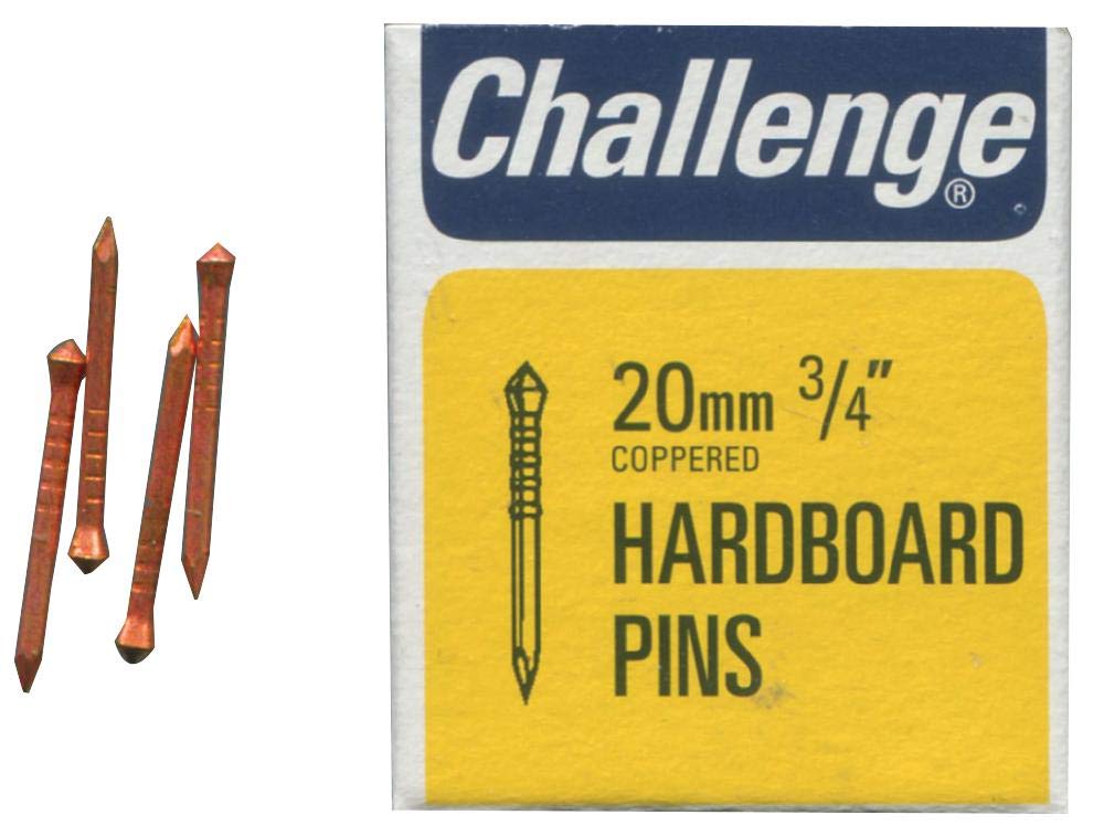 HARDBOARD PINS Copper Plated 20MM (40G), External Length 20mm, Nail Material Steel, Nail Type Panel Pin, Nail Fasteners/Hardware, 1 Piece in Pack - 10806