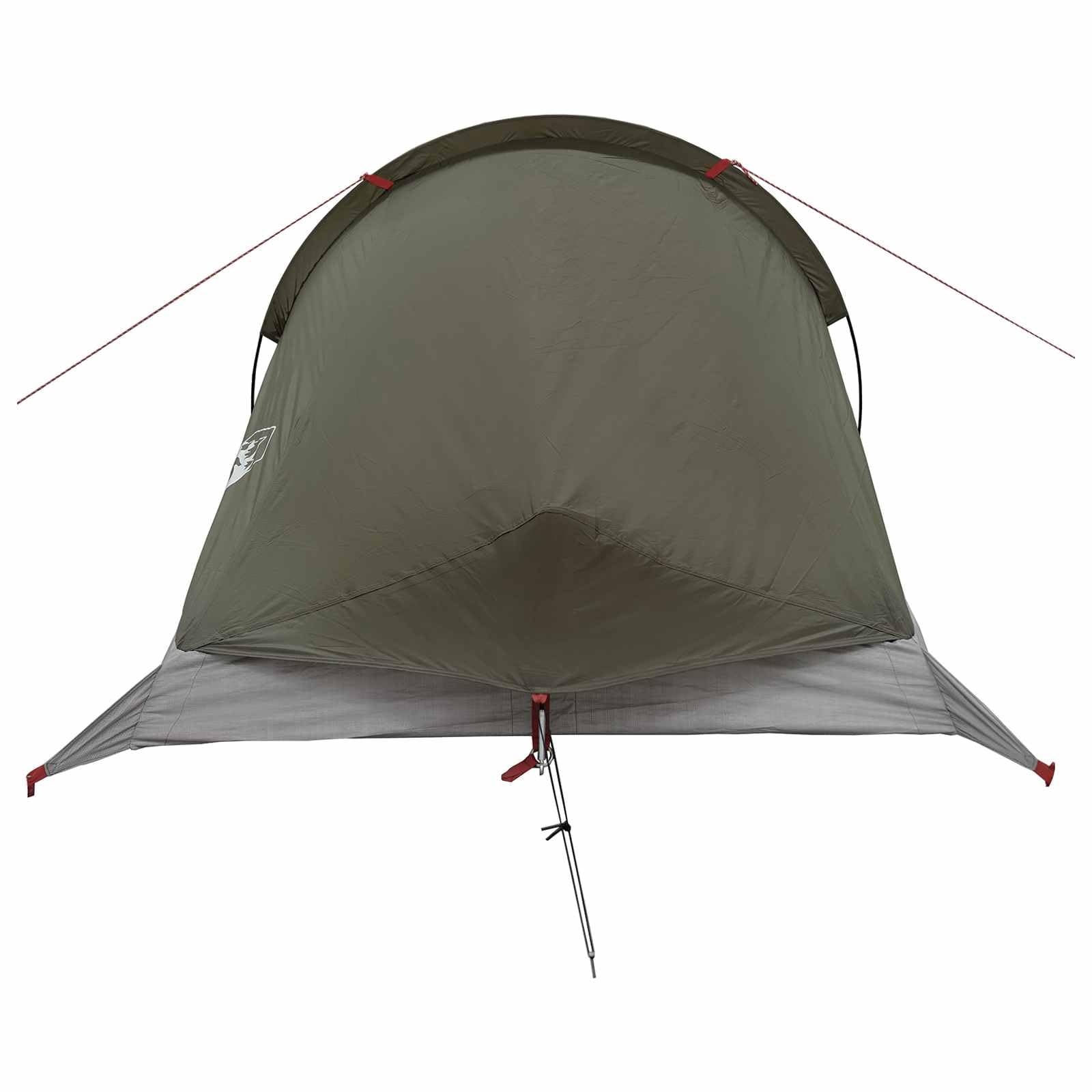 Mangloder Trekkingzelt Grün 4-Personen aus 185T Polyester mit PU-Beschichtung, leicht, wasserdicht, UV-beständig, stabiles Tunnelzelt für Camping, Wandern, Outdoor, Familien- und Festivalabenteuer