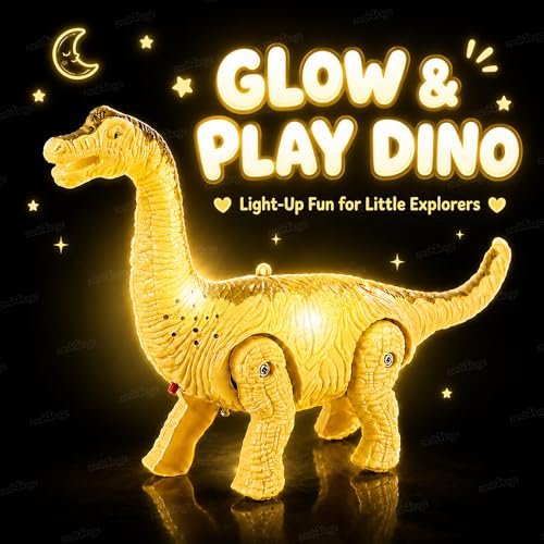 Image of Zest 4 Toyz Musical Dinosaur Toy for Kids with Light & Real Dino Sound | Battery Operated T-Rex Dino Toy | Automatic Walking Animal Toddler Gift Toys for 1+ Boys & Girls - Assorted