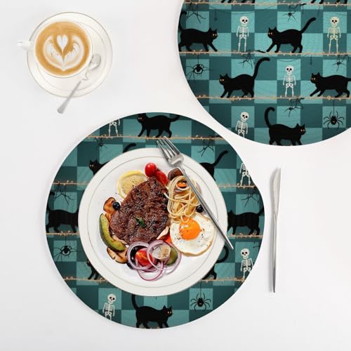 Dessous de plat micro-ondes pour protéger votre table lors d'un repas d'Halloween convivial