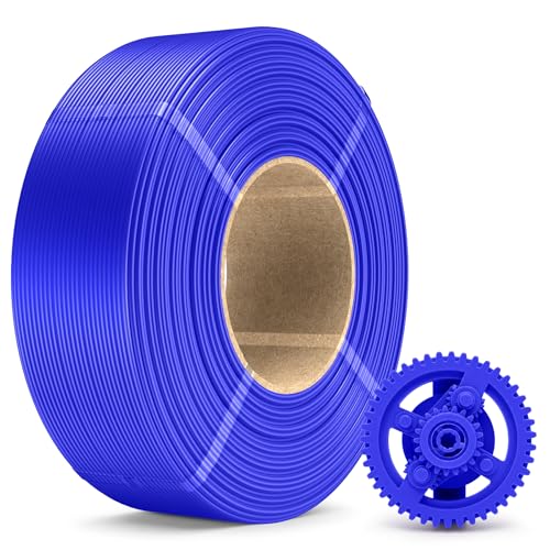 Image of SUNLU PLA+ Refill Filament Refill 1.75mm 1KG, 3D Printer Filament PLA Plus, No-Spool PLA Plus Filament for Reusable Spools Compatible with Bambu Labs Filament, 1KG Roll, Klein Blue