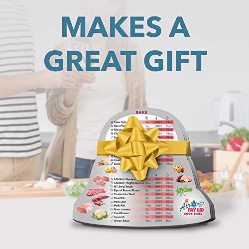 Air Fryer Magnetic Cheat Sheet Set, Instapot Air Fryer Accessories Cooking Times Chart, Instant Pot Air Frying Lid Quick Reference Guide Cookbook Magnets (Grey) #TOP7