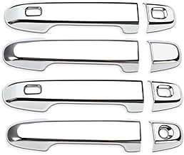 Marchfa Door Handle Cover [Toyota Alphard & Vellfire 30 Series] Compatible with First and Late Periods, Designed for Vehicle Specific Vehicles, Scratch Resistant, Plating, Silver