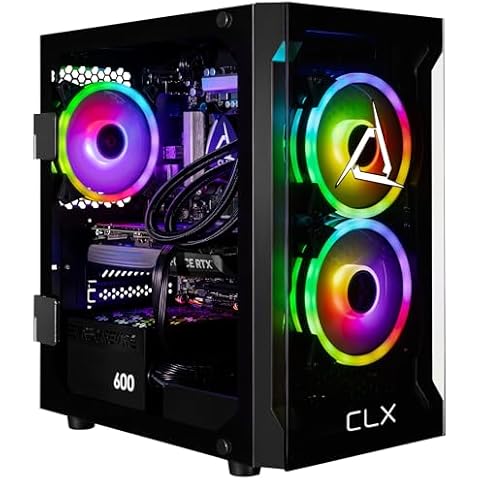 CLX Gaming PC - Intel Core i7 14700KF 3.4GHz, GeForce RTX 4060 Ti, 1TB NVMe M.2 SSD, 16GB DDR5 RGB Memory, 240mm AIO, WiFi, Windows 11 Home, Black Cover