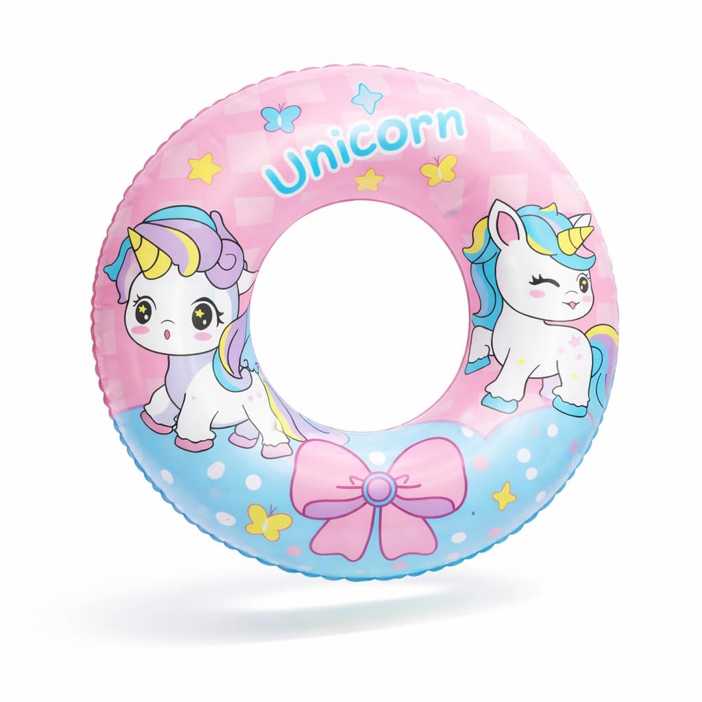 Summer Unicorn Kids Inflatable Swim Ring, Blue Shark Pool Float Tube 1 PCS 70 CM-picture-14