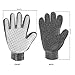 1 Pair Pets Bath Shower Grooming Gloves, Dog Cat Fur Removal Kits Hair Combing Soft Silicone Thorn Brush, Adjustable Breathable Mesh Animal Massage Anti-scratch Tool Hand-gloves