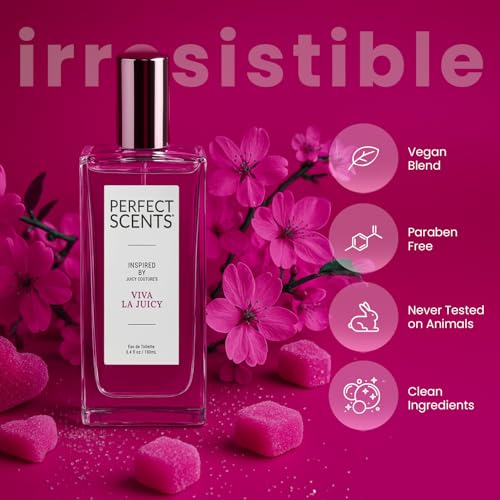 Image of Perfect Scents Fragrances, Inspired by Juicy Couture's Viva La Juicy, Women's Eau de Toilette, CLEAN, Vegan, Paraben-Free, Phthalate-Free, Never Tested on Animals, 3.4 Fluid Ounces