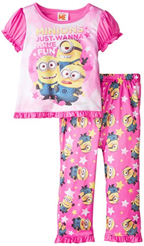 Despicable Me Little Girls' Minion Fun 2-Piece Pajama Set