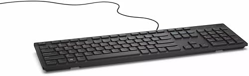 Miniatura 3 de DELL - Teclado de escritorio con cable USB multimedia, en inglés, Modelo: KB216. (Idioma español no garantizado), Negro