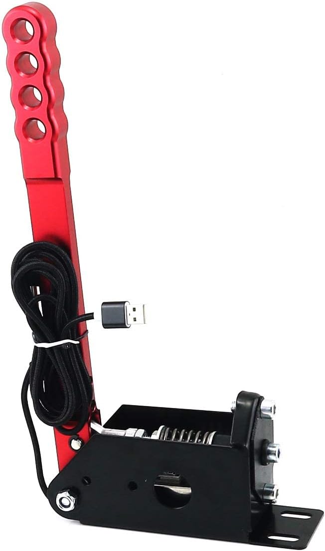 Crеаtіvе Prоduсt mesome 14 Bit Hall Sensor USB SIM Handbrake, Professional Gaming Peripherals for Racing Games G25/27/29 T300 T500 FANATECOSW LFS Dirt Rally, Red Bеѕt Cуbеr Dеаlѕ 🔥 mesome 14 Bit Hall Sensor USB SIM Handbrake, Professional Gaming Peripherals for Racing Games G25/27/29 T300 T500 FANATECOSW LFS Dirt Rally, Red