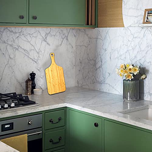 Nestablegoods Rubber Wood Cutting Board with Handle - Non Slip Design with 100% Ecological Bamboo cutting boards - Chopping Board Great for Cutting Fruits, Cheese Vegetables - Image 8