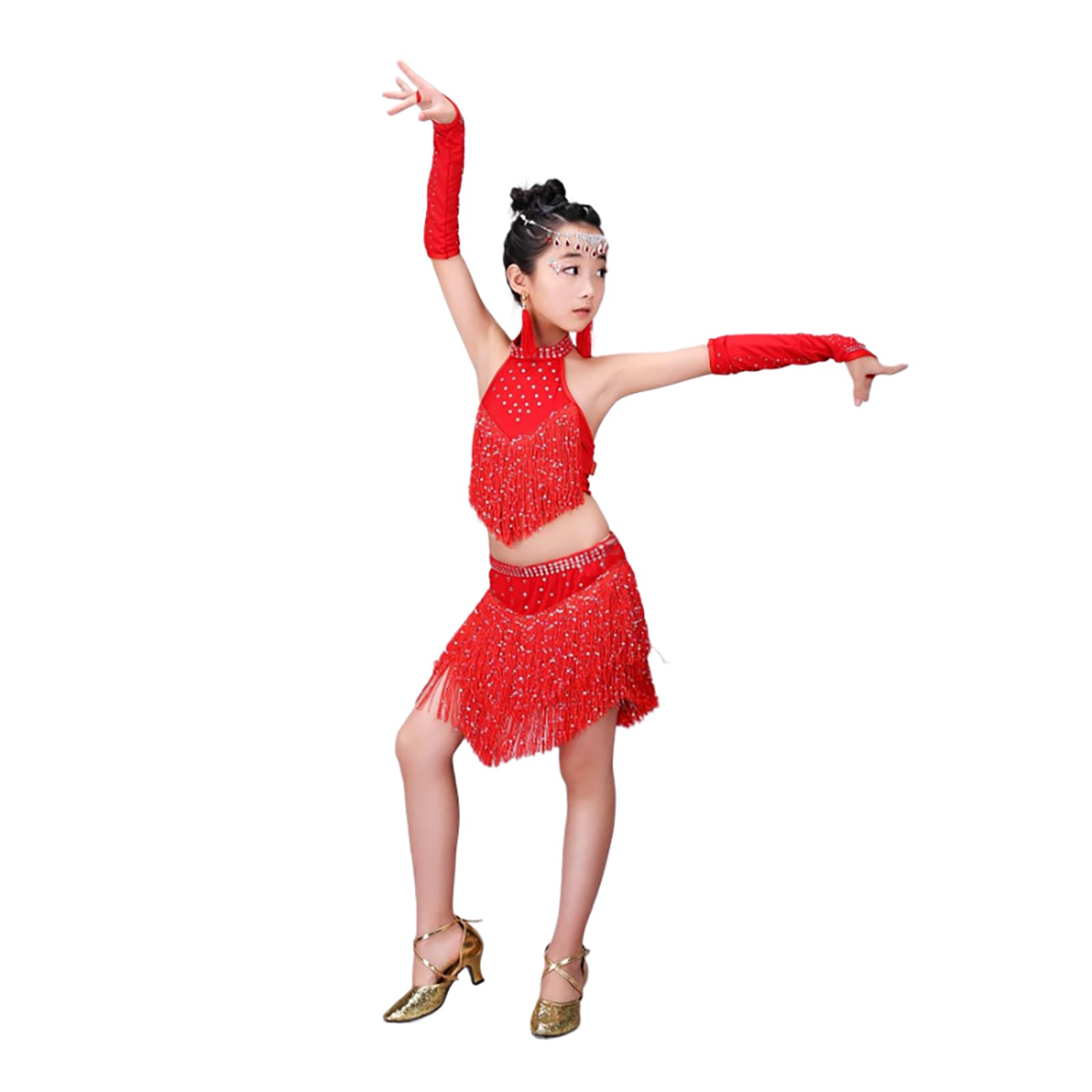 Traje de danza cómodo que evita rozaduras en niñas 5