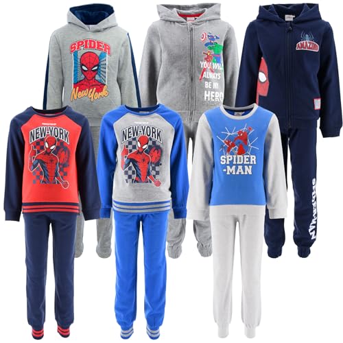 Spiderman sweat et pantalon de jogging chaud enfant gris 4 ans