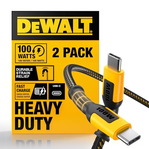 DEWALT Heavy 100W USBC to USBC Cable