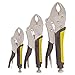 3 Pc Curved Jaw Locking Pliers Set -USATM
