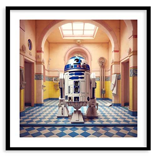 Amazon.com: R2D2 Modern Remix Art Print for Wall Decor - Premium Giclee ...