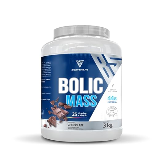 Hipercalórico Bolic Mass 3kg 44g Proteína Body Shape (Chocolate)