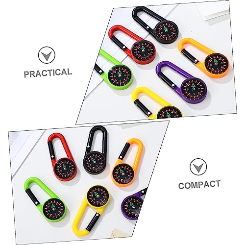 12 brújulas carabinero portátiles para camping miniatura 2
