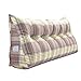 Produktbild Pillow Double Bed Lattice Serie Schlafsofa Rückenlehne Dreieck Pad, Multi-Spec-Rückenlehne, weicheren Stoffen (Color : Brown, Size : 150cm)