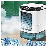 VVLXRIC Acondicionador Portátil Tanque De Agua USB 900ml Enfriador Aire Nebulización del Ventilador del Mini Aire Acondicionado Aire Acodicionado para El Hogar Dormitoriopara La Oficinade Escritorio