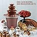 GLMFAN Chocolate Fondue Fountain, 3 Tier 10oz Electric Chocolate Fountain Machine, Stainless Steel Chocolate Melt Fondue Machine for Parties Cheese Candy, Dip Strawberries Vegetables and More Auto Off