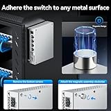 SODOLA 6 Port 2.5Gb Unmanaged Ethernet Switch, 4X2.5G Base-T Ports & 2X10G SFP+, Aluminum Cooling & Magnetic Mounting, Plug & Play, Fanless Network Switch, Ethernet Splitter for Wireless AP, NAS, PC - Image 7